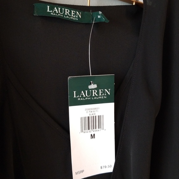 Ralph Lauren Black Ladies Top - Medium - Picture 3 of 5